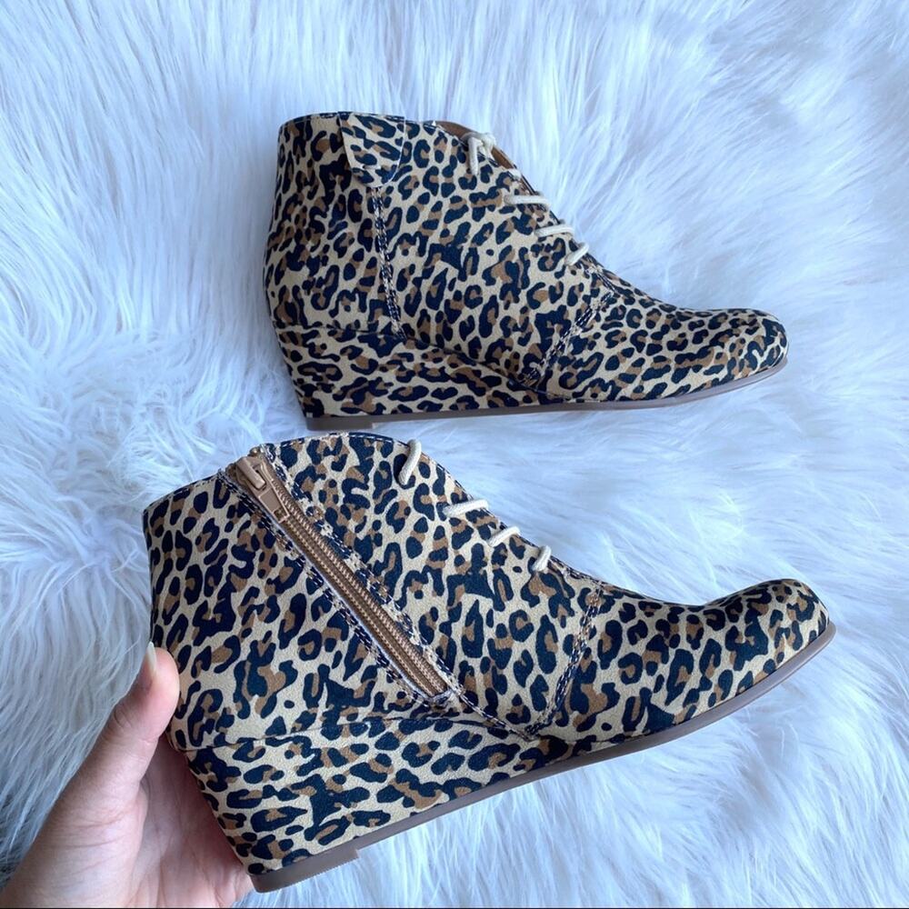 DV dolce vita leopard micro suede Brady booties NIB
